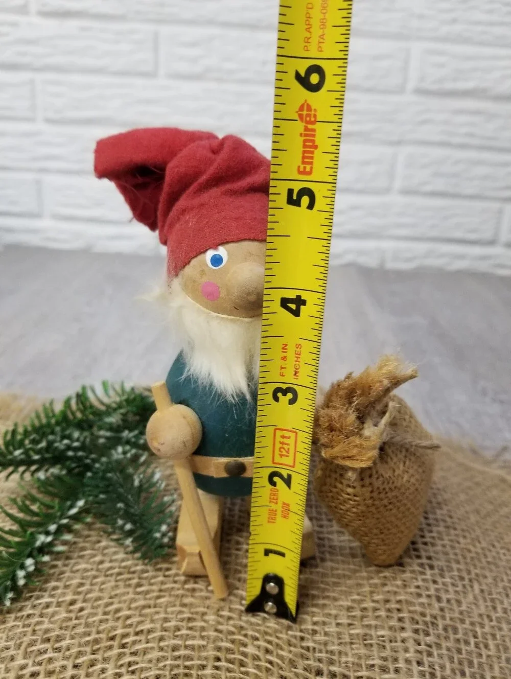 Vintage Wooden Gnome